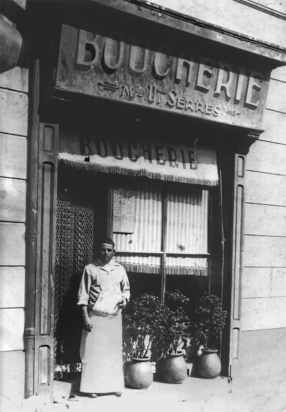 Façade historique de la Boucherie Chez Vincent à Marseille - Artisan boucher traditionnel